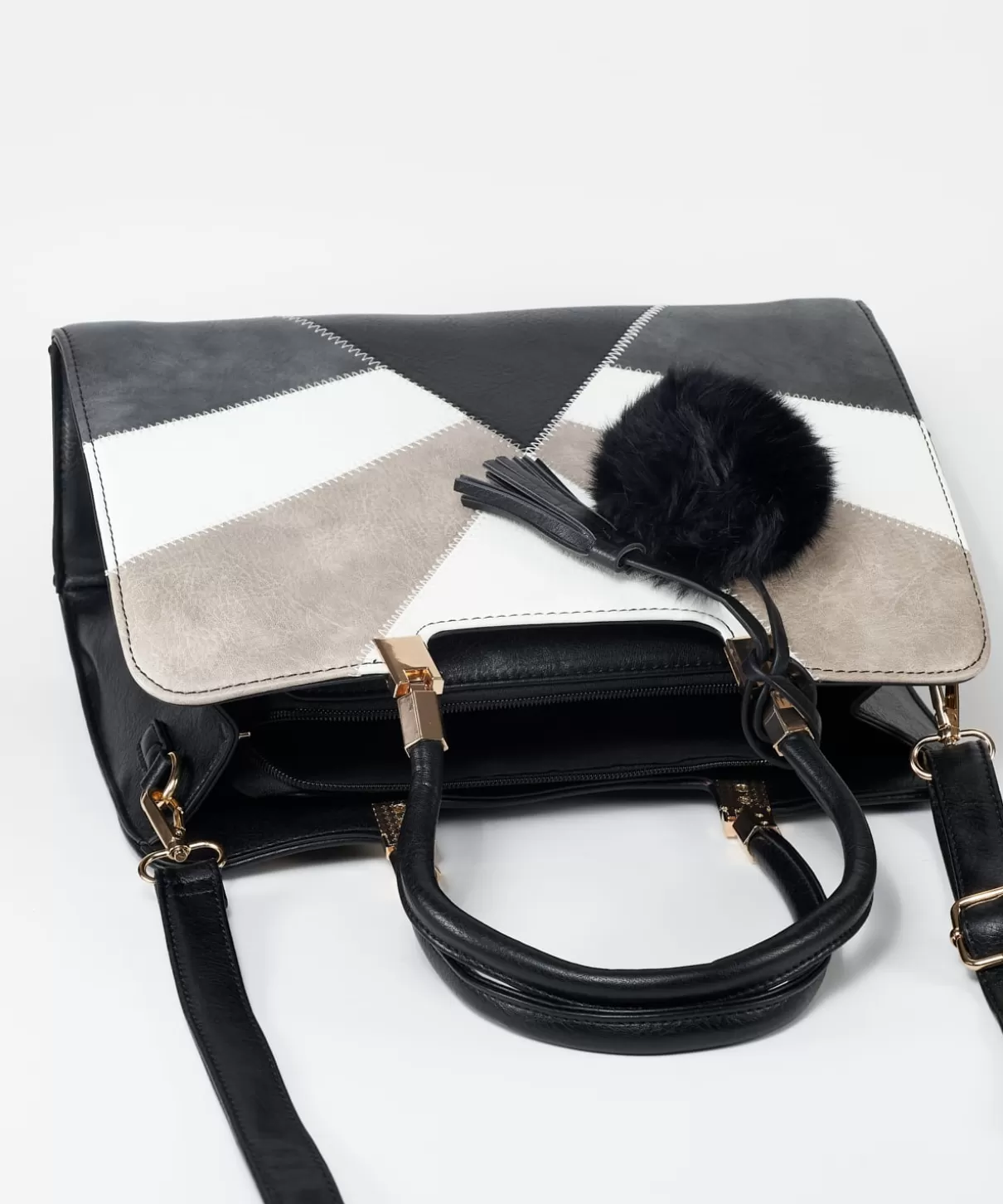MARYPAZ Bolsos De Colgar | Bolso Shopper Detalle Bordados Y Borlas