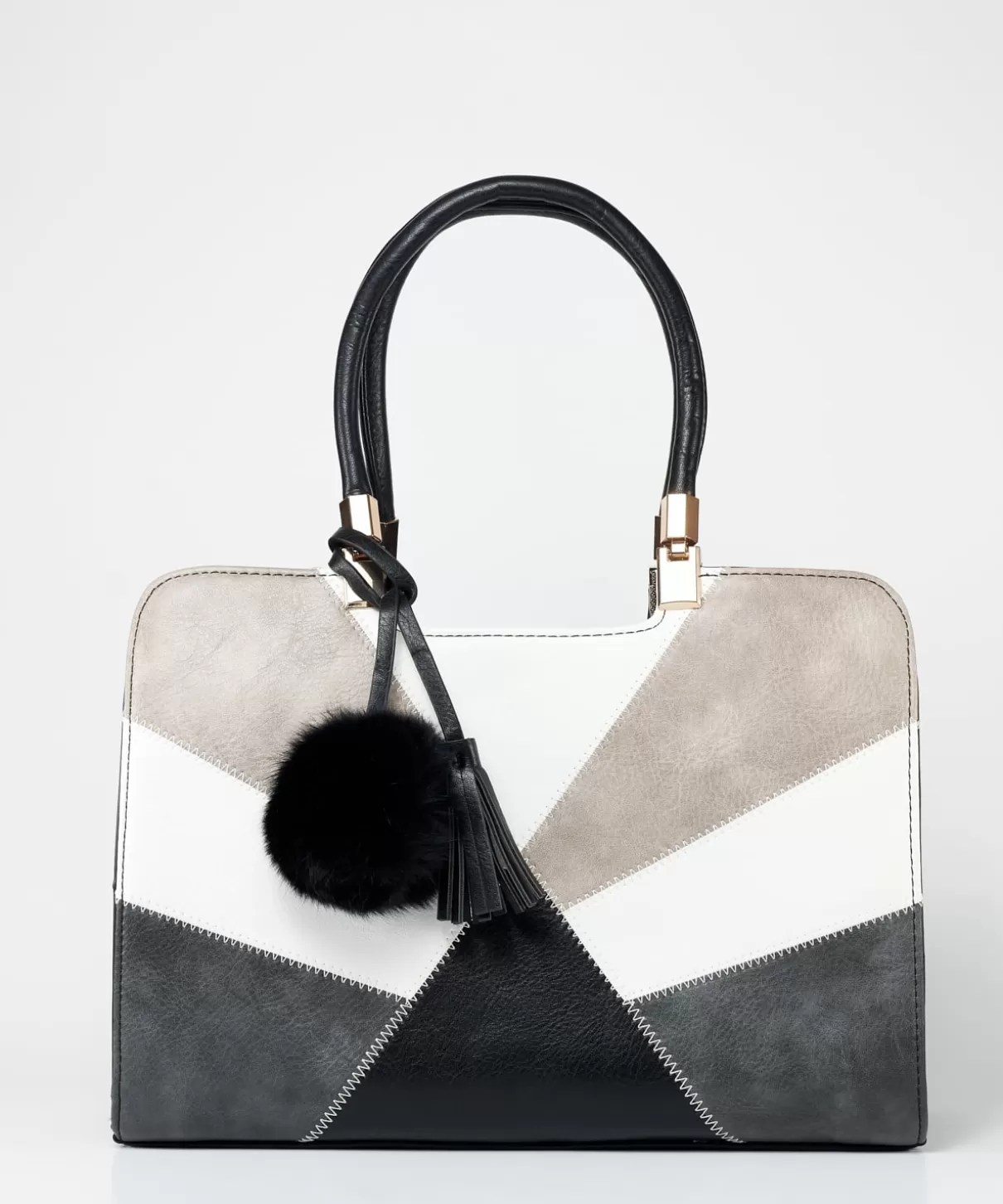 MARYPAZ Bolsos De Colgar | Bolso Shopper Detalle Bordados Y Borlas