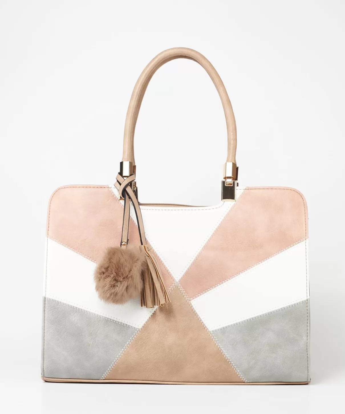 MARYPAZ Bolsos De Colgar | Bolso Shopper Detalle Bordados Y Borlas