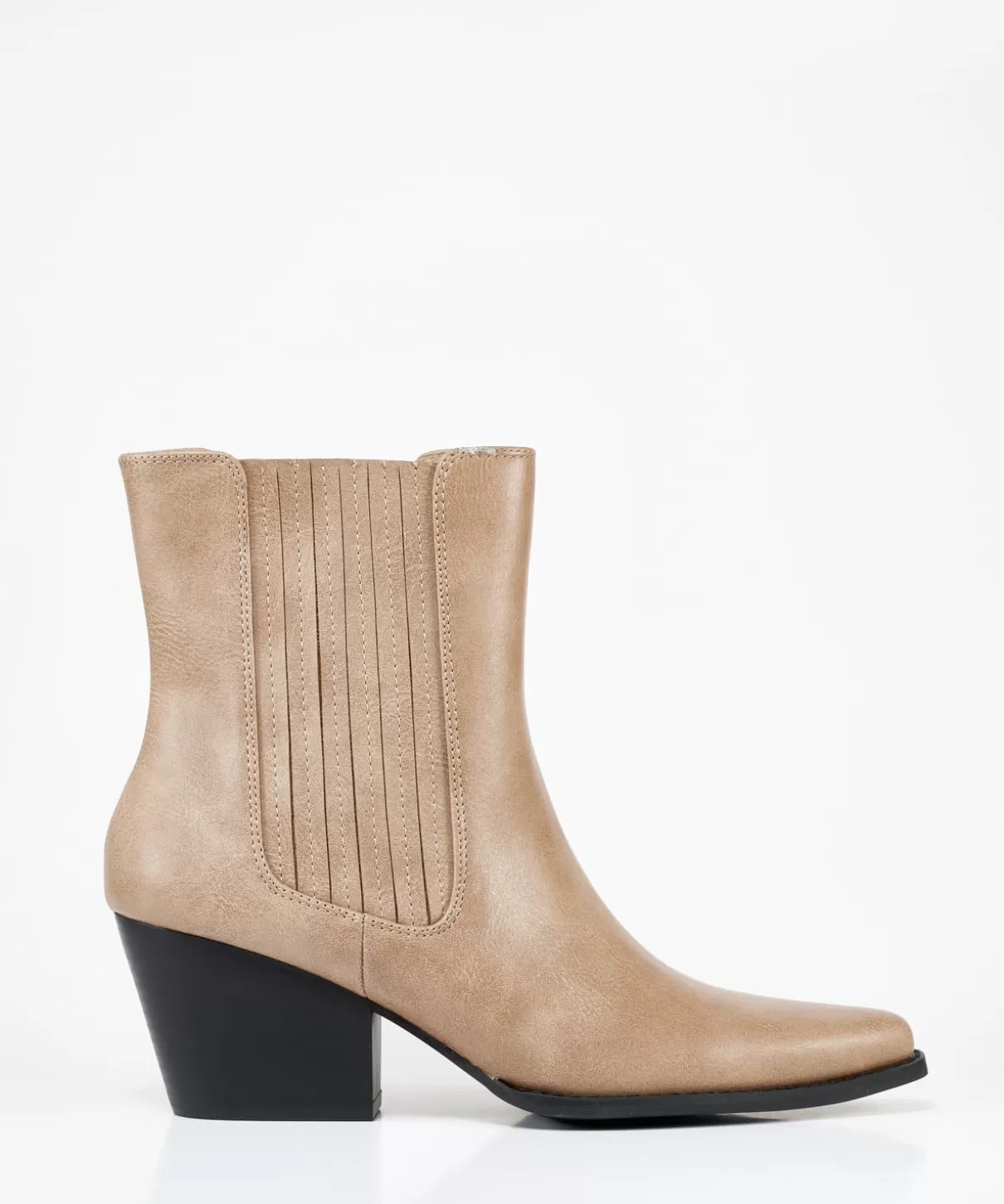 MARYPAZ Botines | Botin Chelsea Estilo Cowboy Efecto