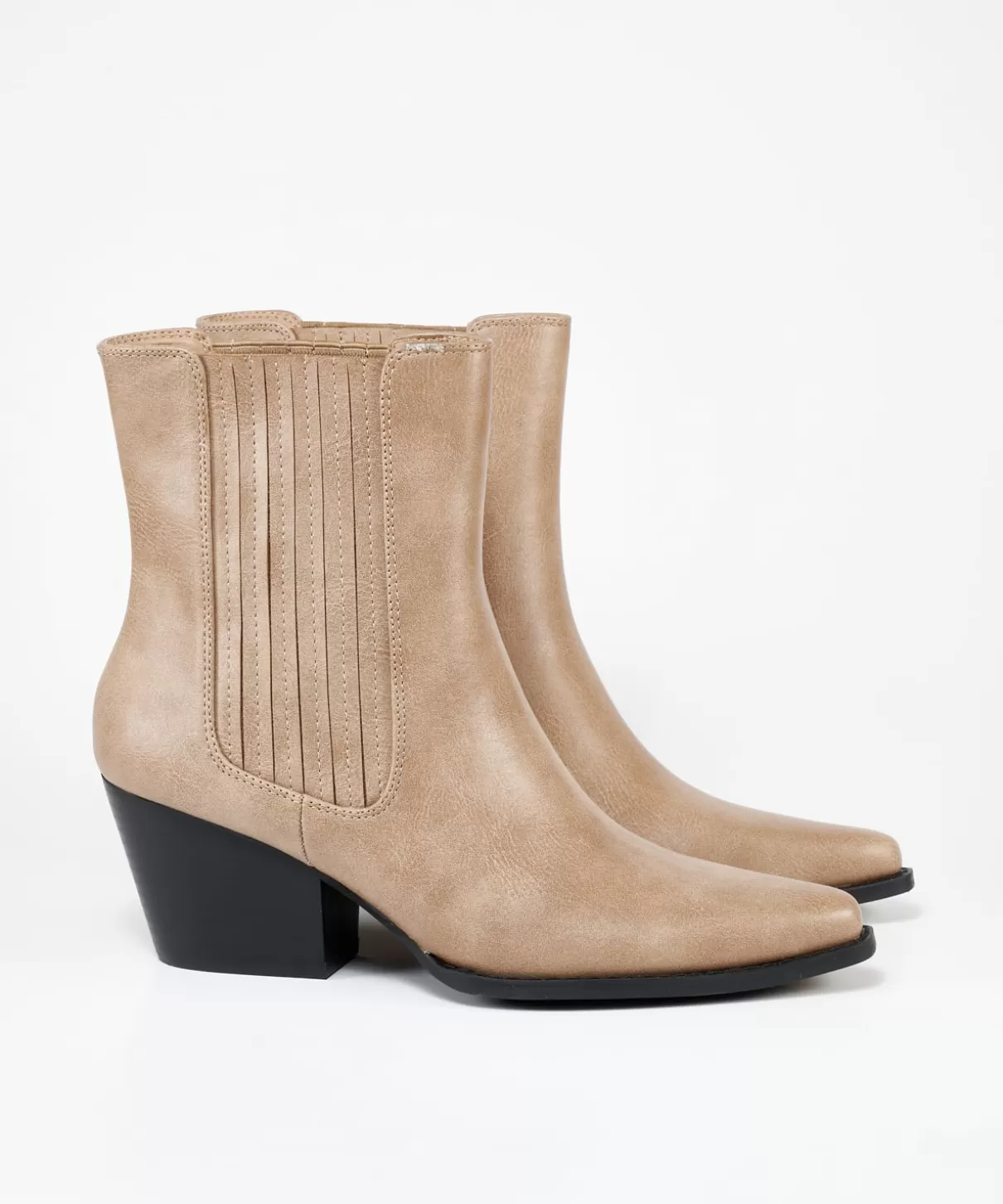 MARYPAZ Botines | Botin Chelsea Estilo Cowboy Efecto