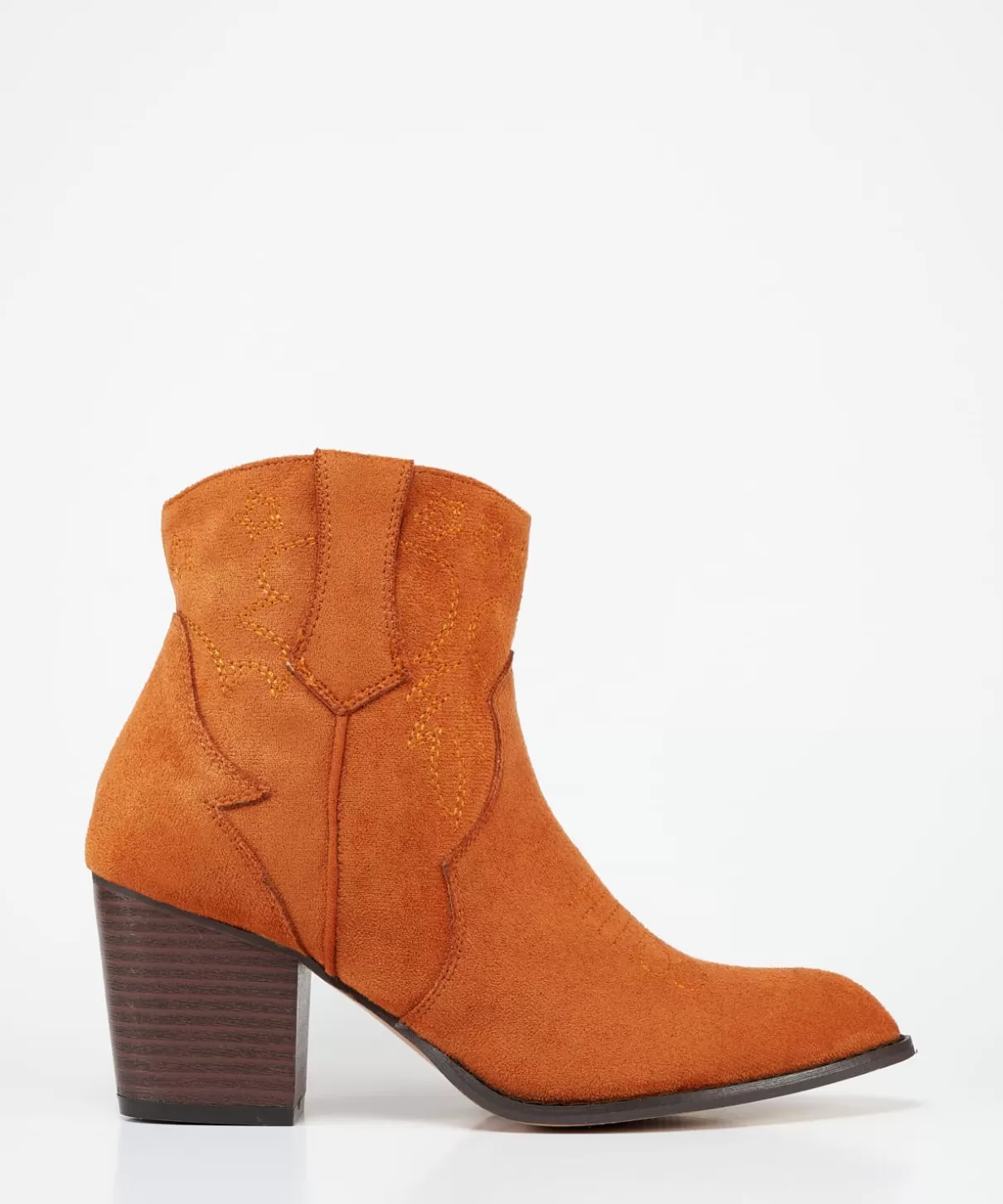 MARYPAZ Botines | Botin Cowboy Bordado Efecto