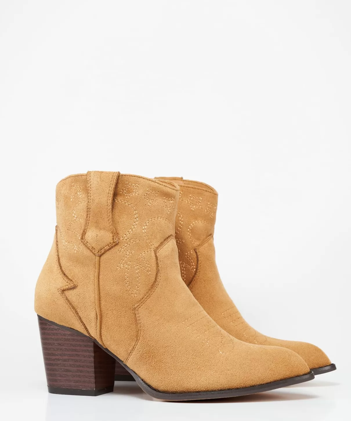 MARYPAZ Botines | Botin Cowboy Bordado Efecto